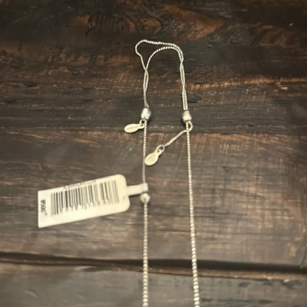 NWT Alex and Ani Sterling Silver sliding bead necklace